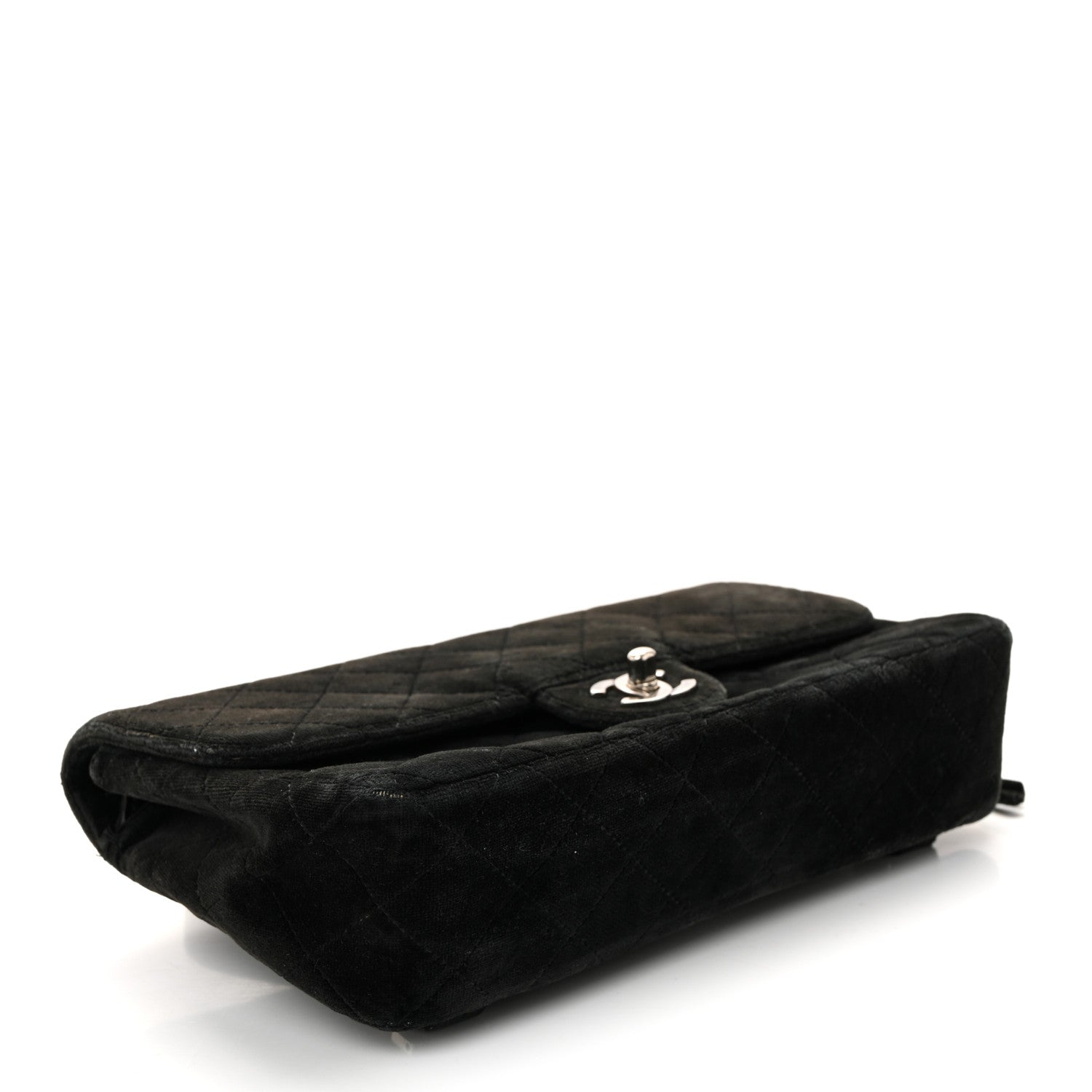 Chanel Velvet Quilted Flap Backpack Black 4 of 11