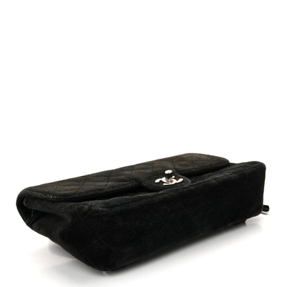 Chanel Velvet Quilted Flap Backpack Black 4 of 11