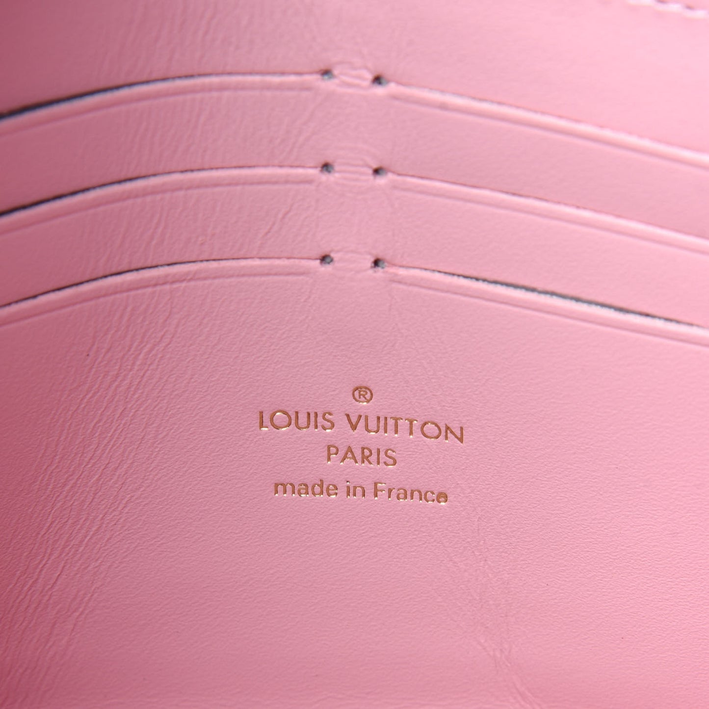 Damier Azur Croisette Chain Wallet Rose Ballerine