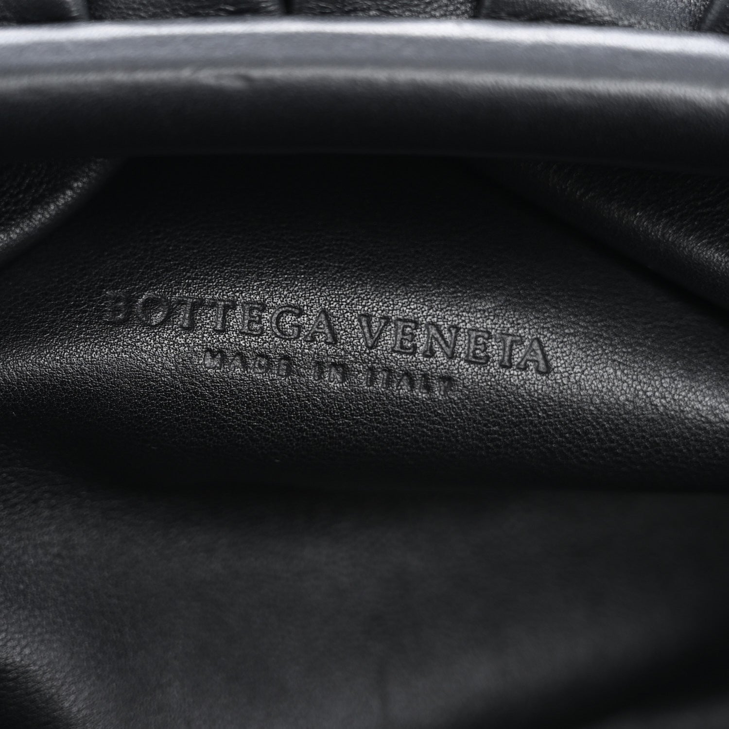 Bottega Veneta Smooth Butter Calf The Pouch Oversized Clutch Black 6 of 12