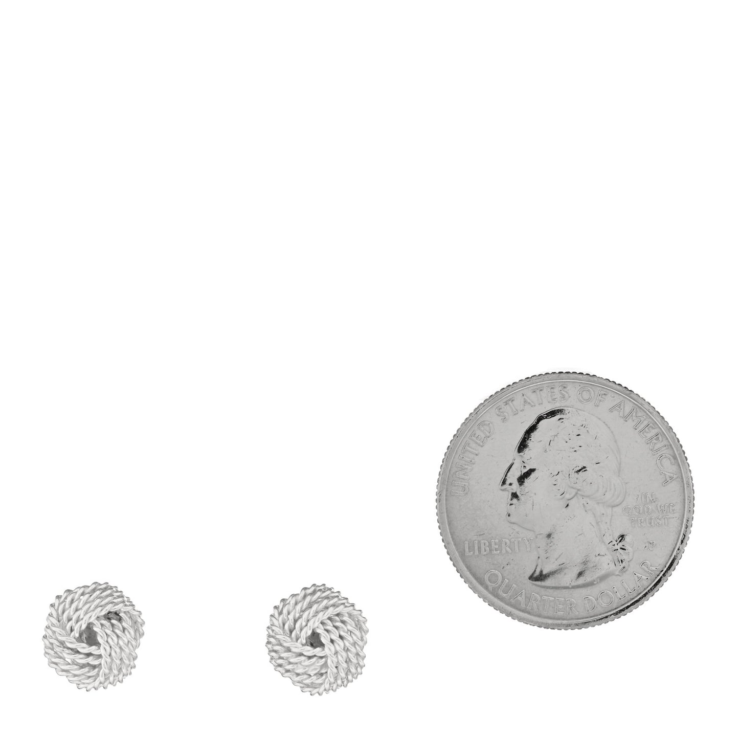 Sterling Silver Twist Knot Earrings