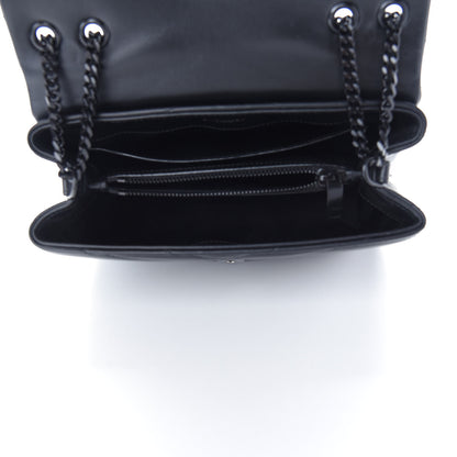 Saint Laurent Calfskin Y Quilted Monogram Small Loulou Chain Satchel Black 5 of 8