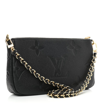 Louis Vuitton Empreinte Monogram Giant Multi Pochette Accessories Large Pochette Black 3 of 9
