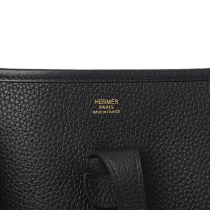 Hermes Taurillon Clemence Evelyne III PM Black 5 of 9