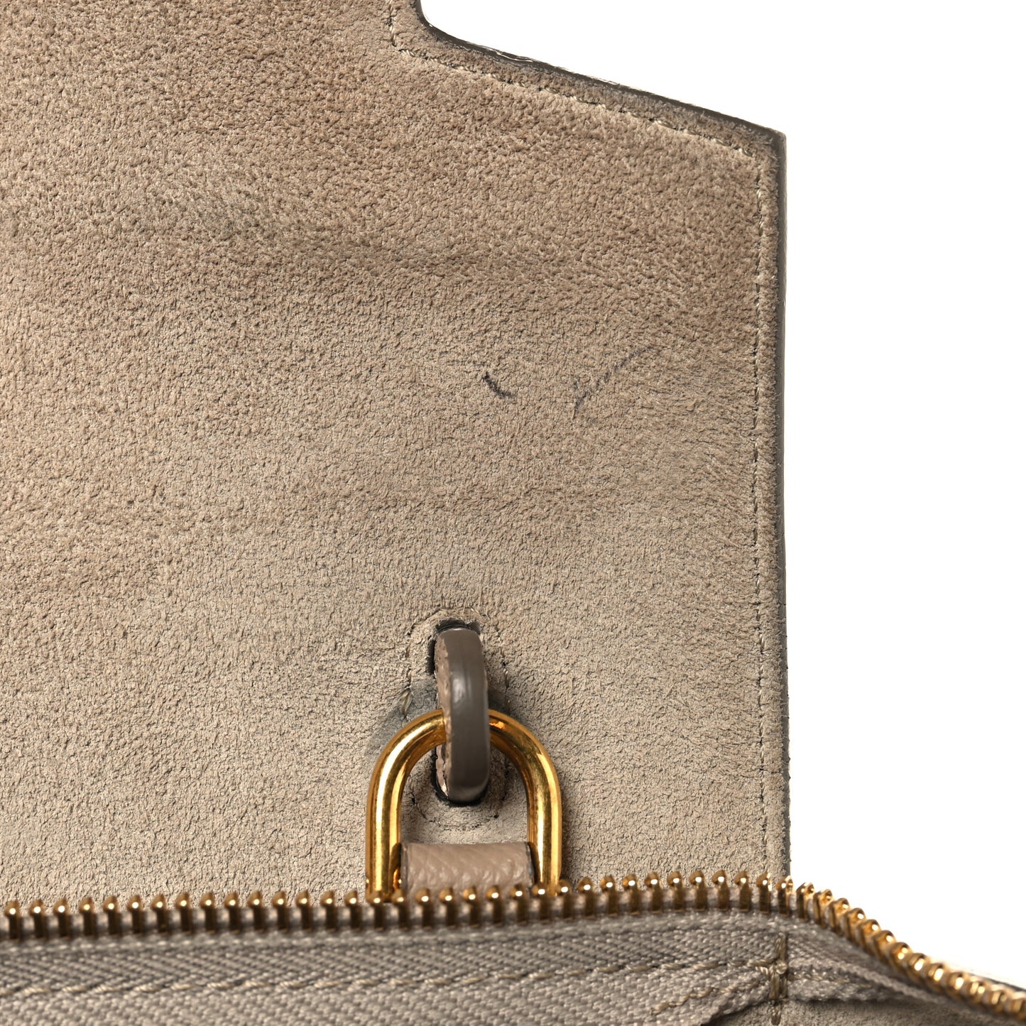 Grained Calfskin Nano Belt Bag Light Taupe