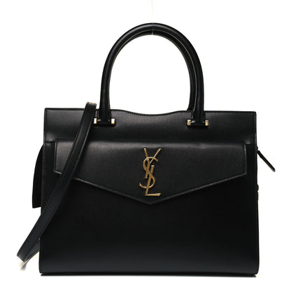 Saint Laurent Grain De Poudre Medium Uptown Tote Black 1 of 8
