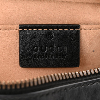 Gucci Calfskin Matelasse Small GG Marmont Chain Shoulder Bag Black 6 of 11