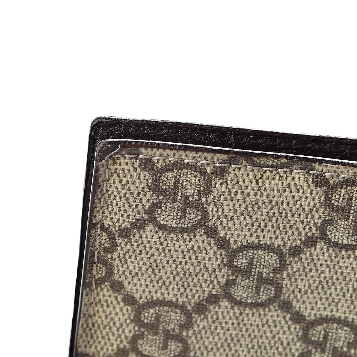GG Plus Monogram Long Flap Wallet Brown