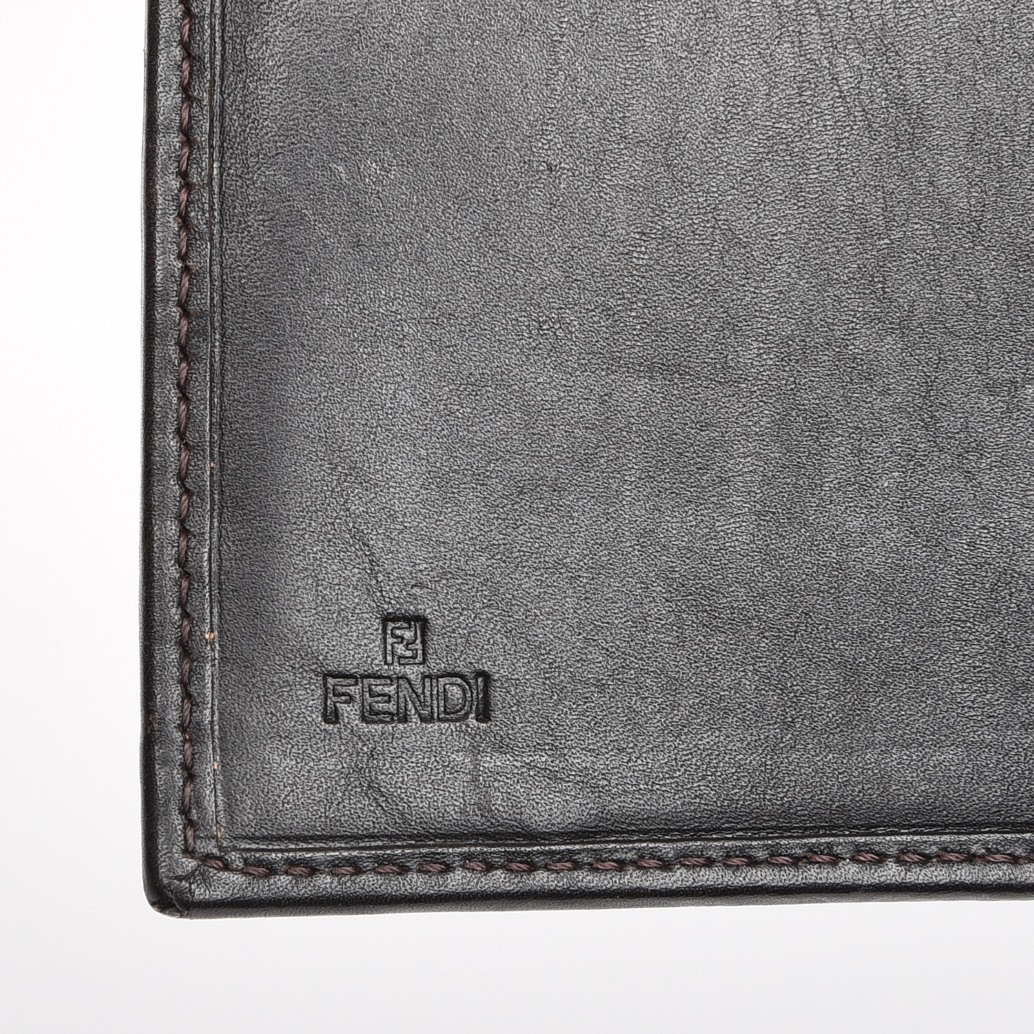 Fendi Zucca Flap Wallet Tobacco 6 of 7