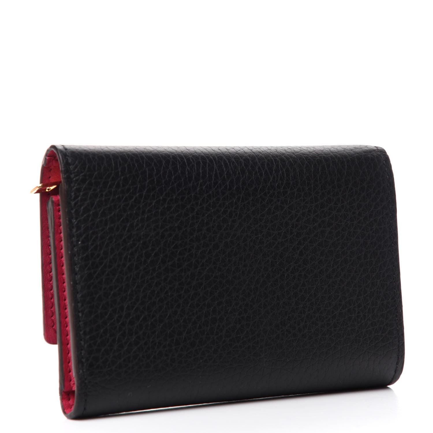 Louis Vuitton Taurillon Capucines Compact Wallet Black 3 of 8