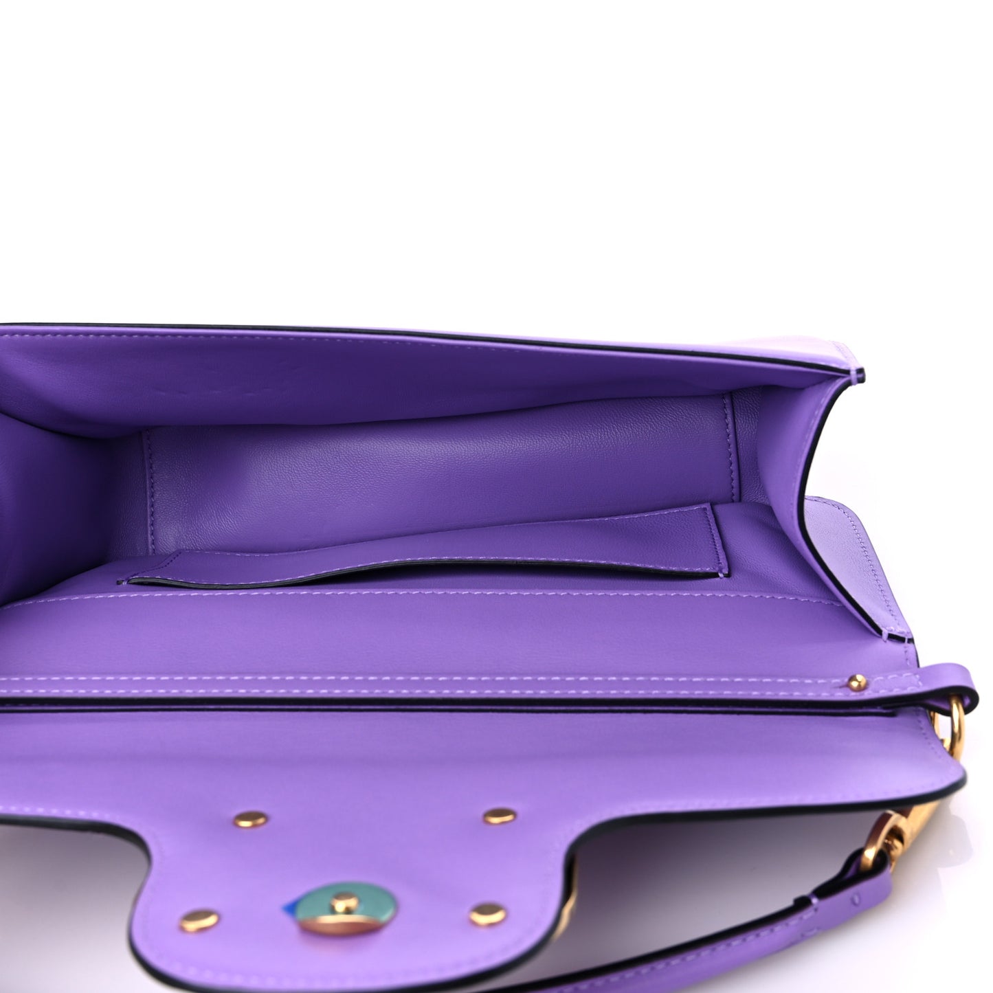 Calfskin Vlogo Loco Shoulder Bag Glicine