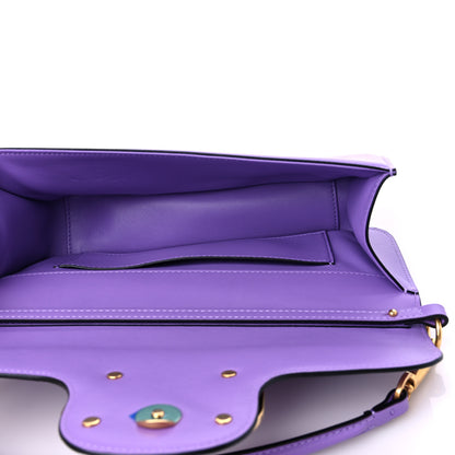 Valentino Garavani Calfskin Vlogo Loco Shoulder Bag Glicine 5 of 9