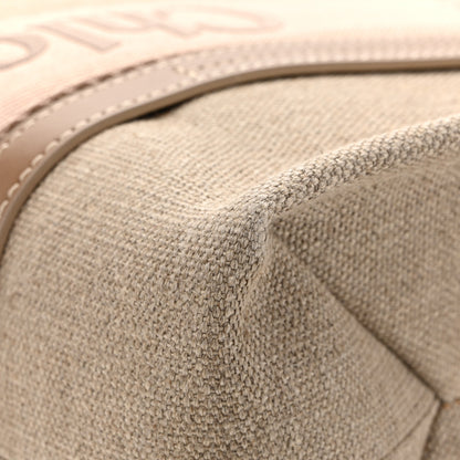 Chloe Linen Calfskin Medium Woody Ribbon Tote Blushy Beige 11 of 12