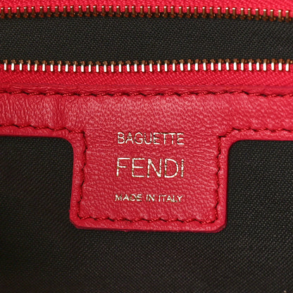 Fendi Nappa FF 1974 Embossed Baguette Lampone 6 of 9