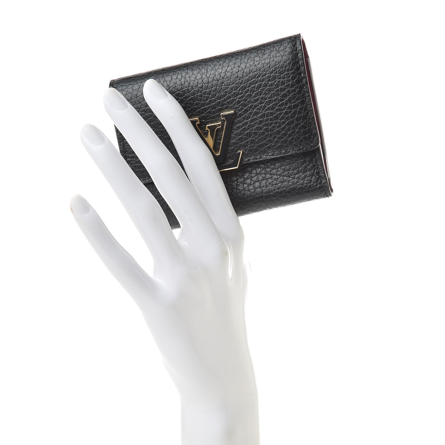 Louis Vuitton Taurillon Capucines XS Wallet Black 2 of 8