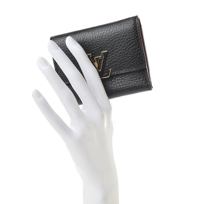 Louis Vuitton Taurillon Capucines XS Wallet Black 2 of 8