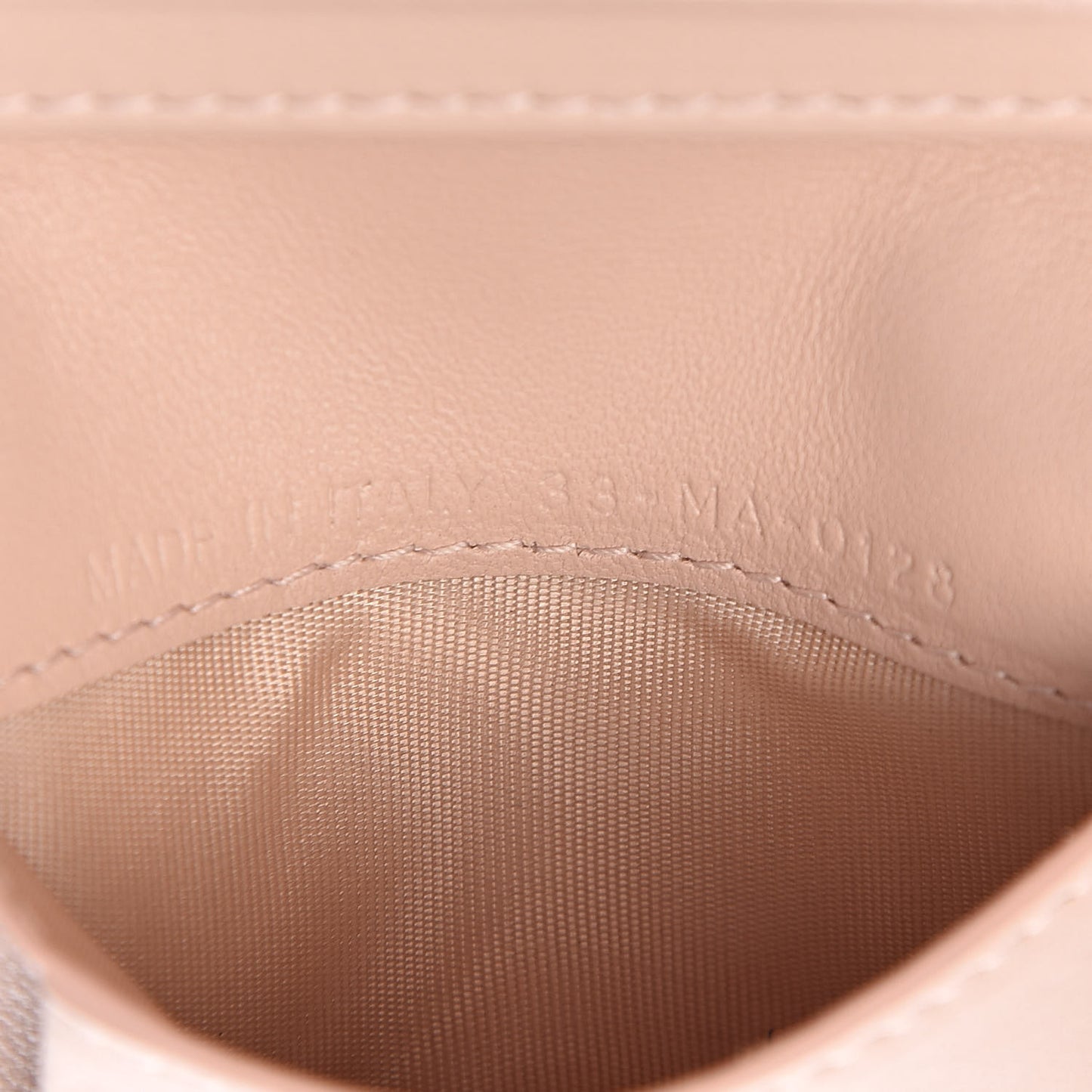 Lambskin Cannage Small Lady Dior Flap Card Holder Light Pink