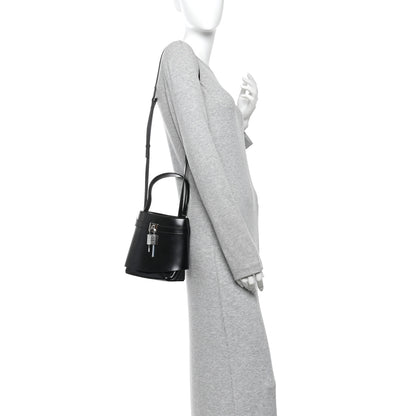 Givenchy Box Calfskin Shark Lock Bucket Bag Black 2 of 9