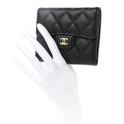 Chanel Caviar Quilted Compact Flap Wallet 2 of 9