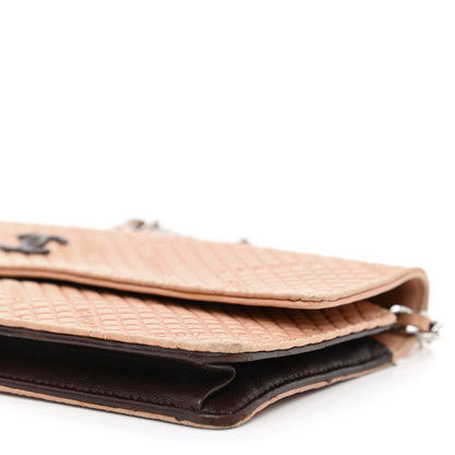 Chanel Lambskin Logo Embossed Wallet On Chain WOC Light Pink 11 of 12