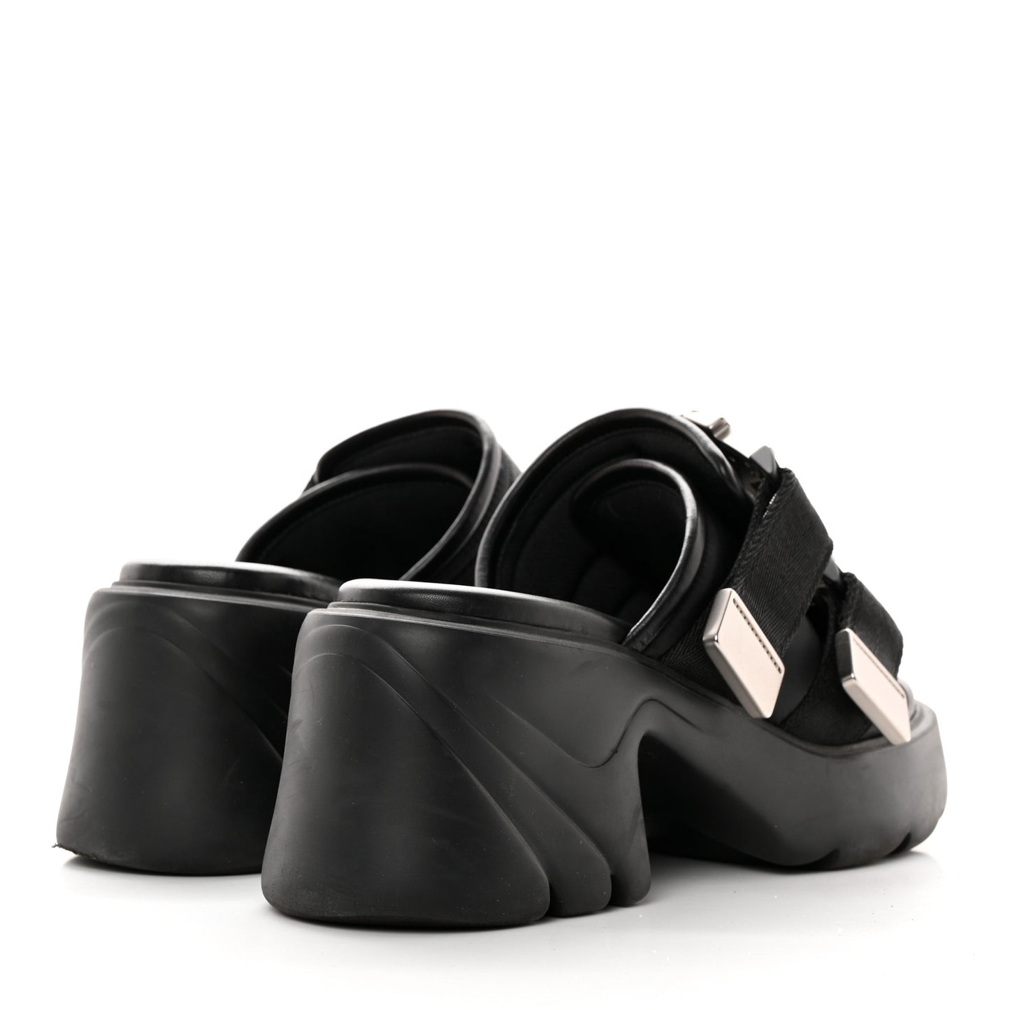 Nappa Flash 80mm Sandals 38 Black