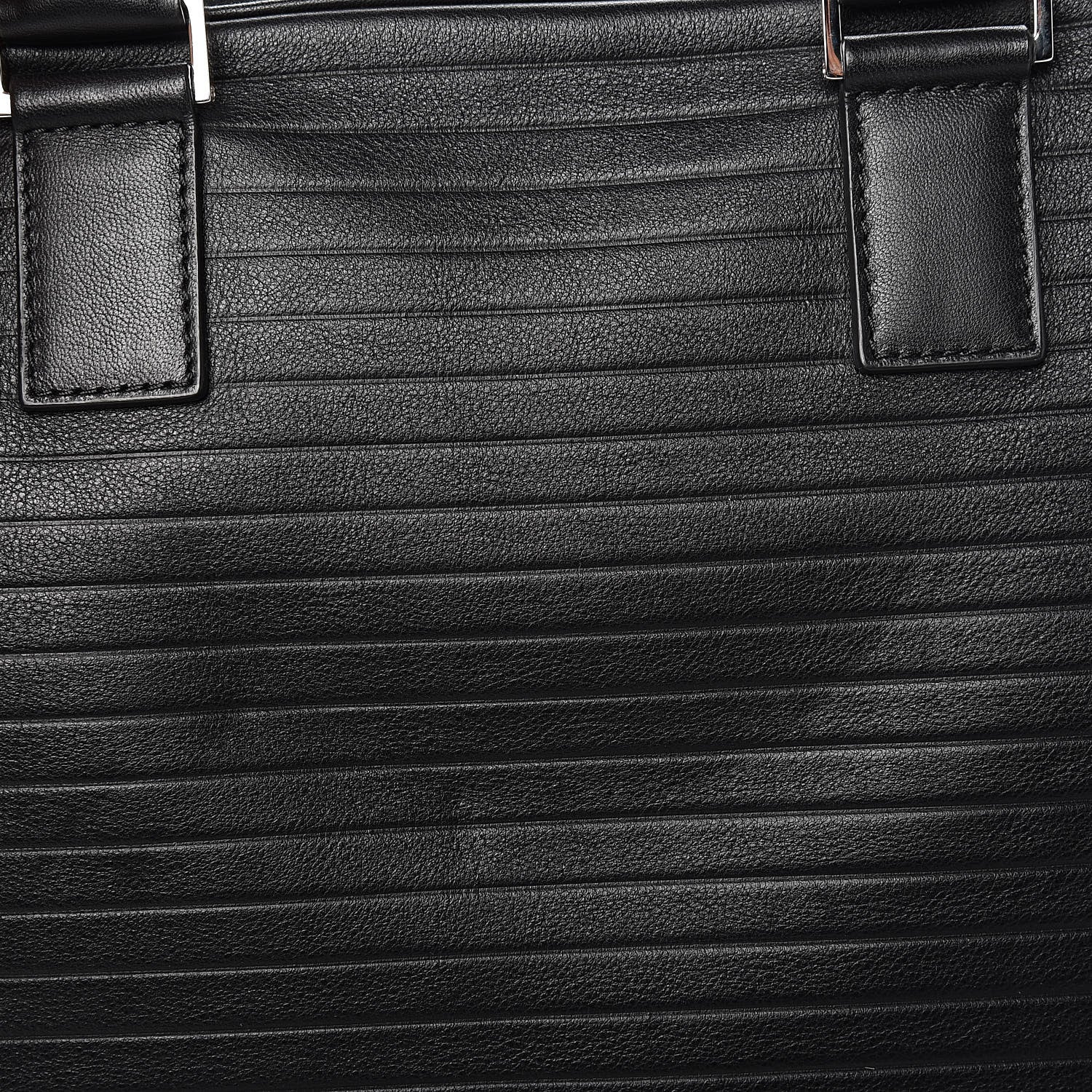 Christian Dior HOMME Calfskin Ribbed Briefcase Black 8 of 11