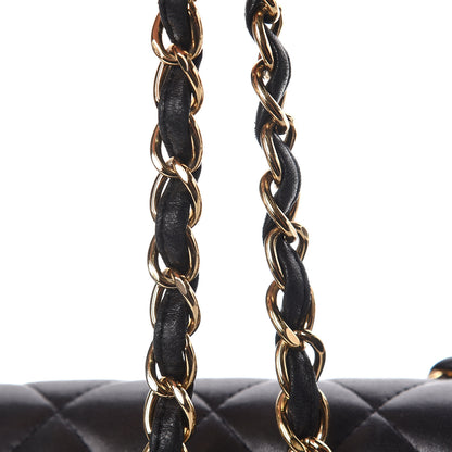 Chanel Lambskin Quilted Maxi Double Flap Black 17 of 17