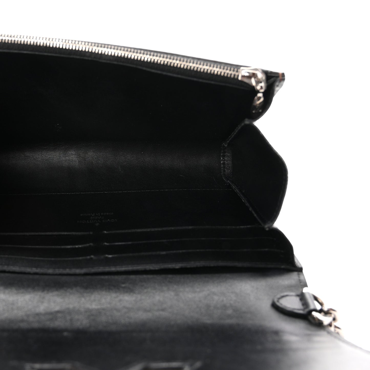 Transformed Damier Ebene Time Trunk Twist Chain Wallet