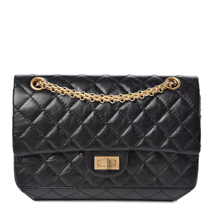 Chanel Aged Calfskin Quilted 2.55 Reissue 225 Flap Black 2 of 12