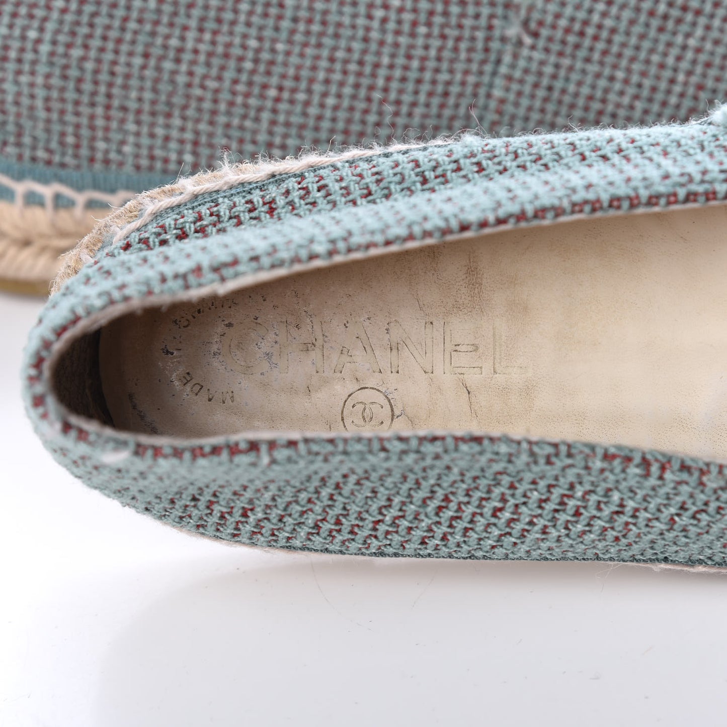 Toile Sequin CC Espadrilles 40 Green