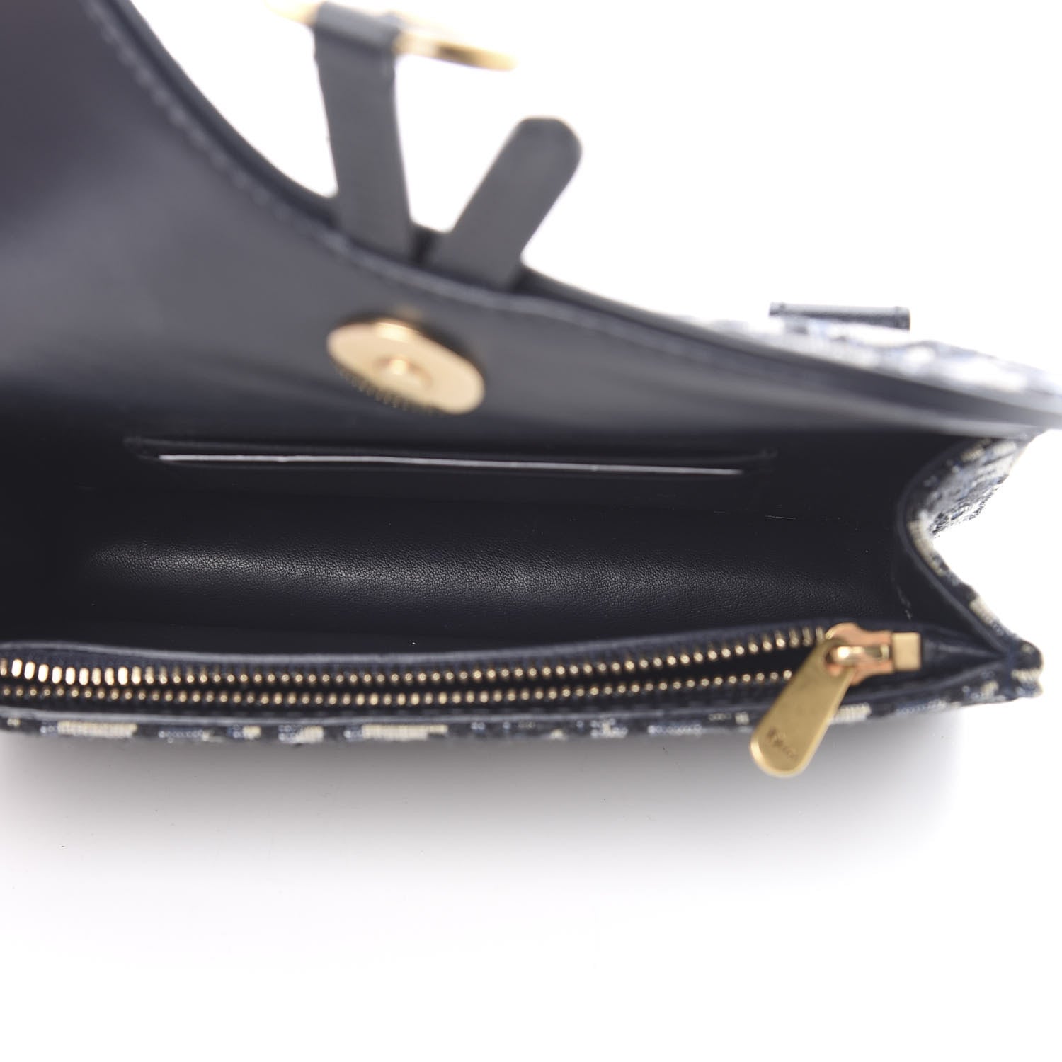 Christian Dior Oblique Saddle Belt Bag Blue 5 of 11