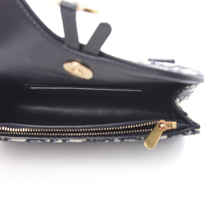 Christian Dior Oblique Saddle Belt Bag Blue 5 of 11