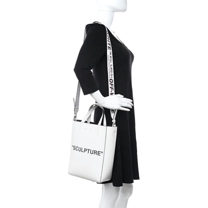 Off-White Calfskin Sculpture Tote Bag White 2 of 18