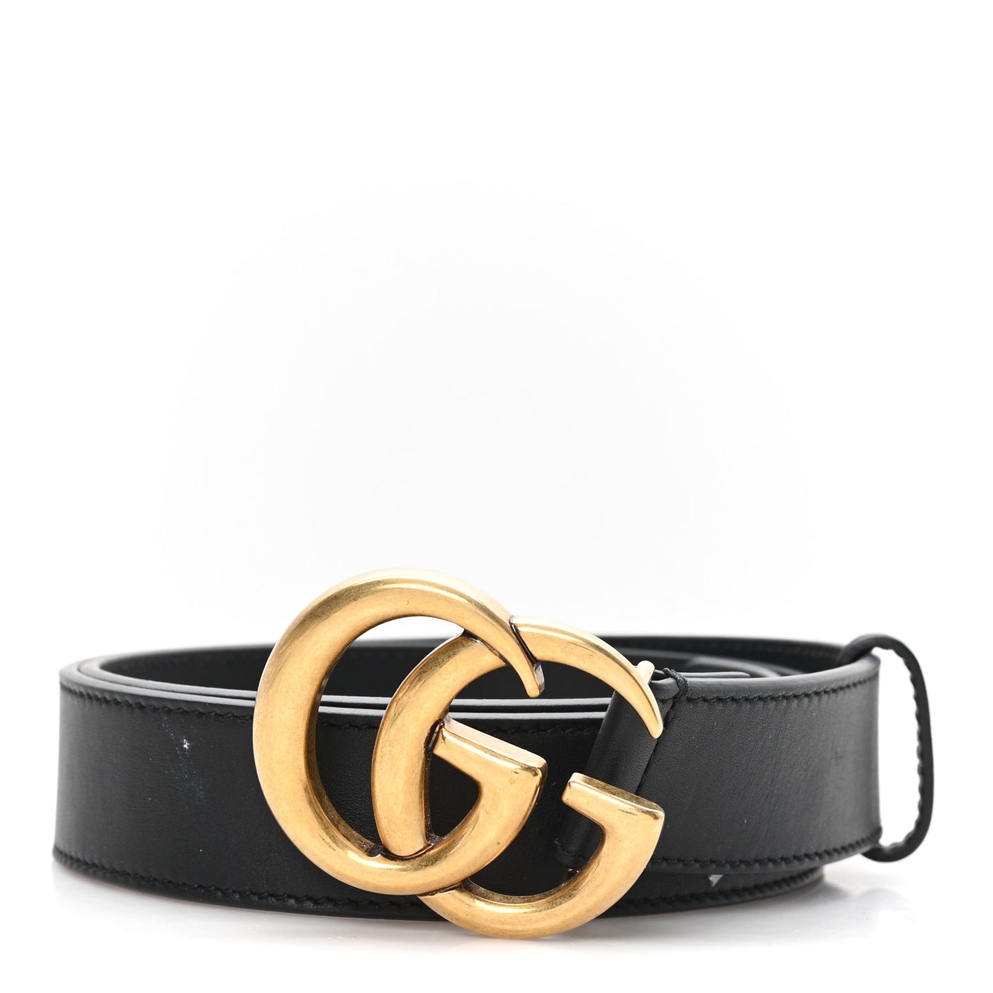 Calfskin Double G 30mm Belt 80 32 Black