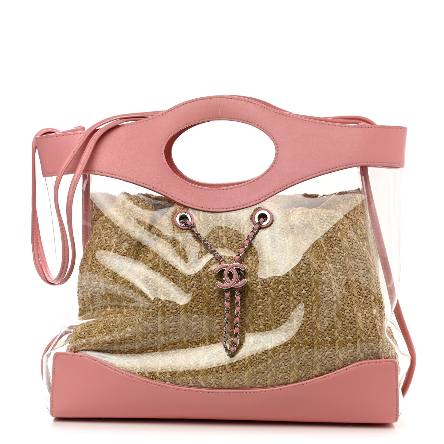 Calfskin PVC Chanel 31 Bag Pink
