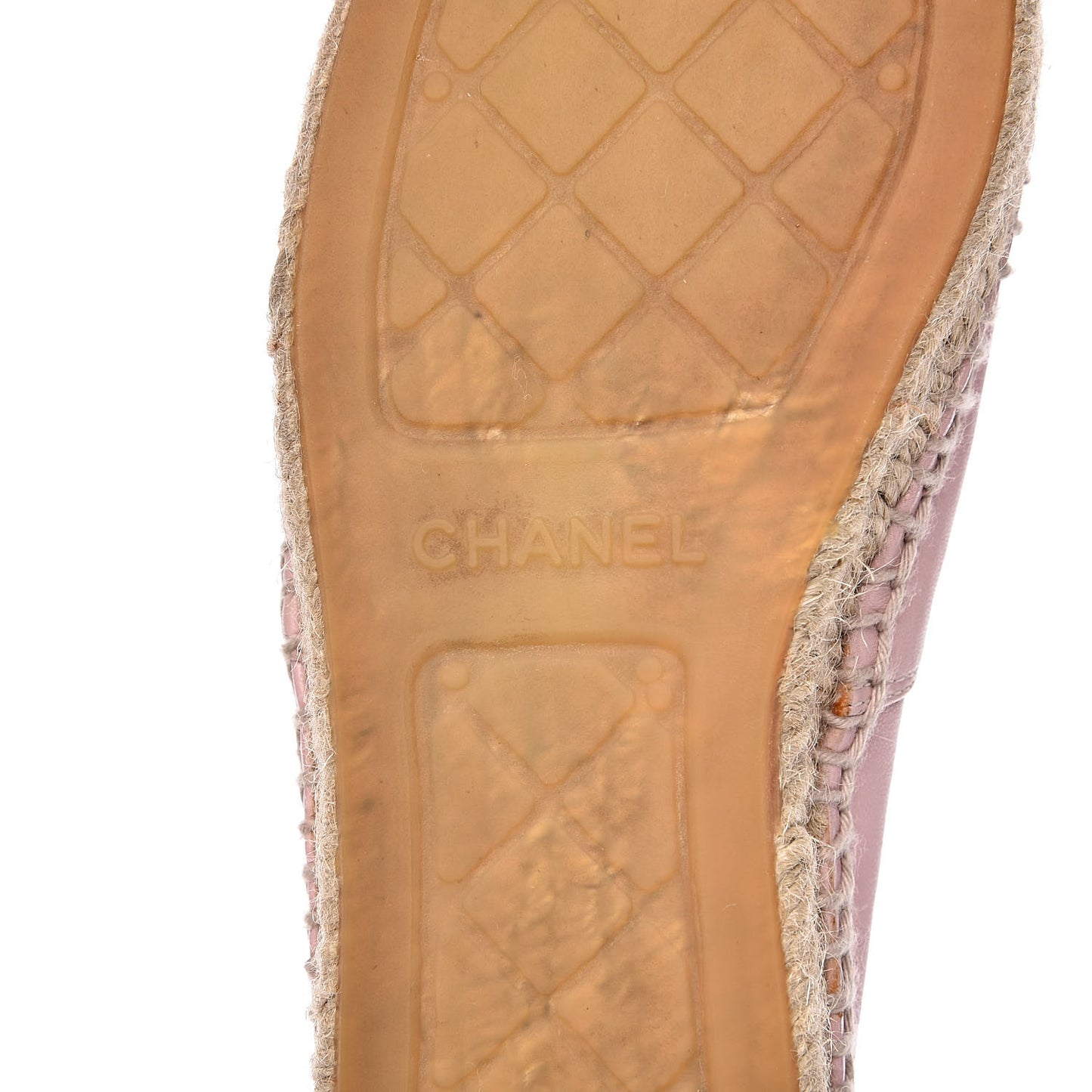 Lambskin CC Espadrilles 39 Light Pink