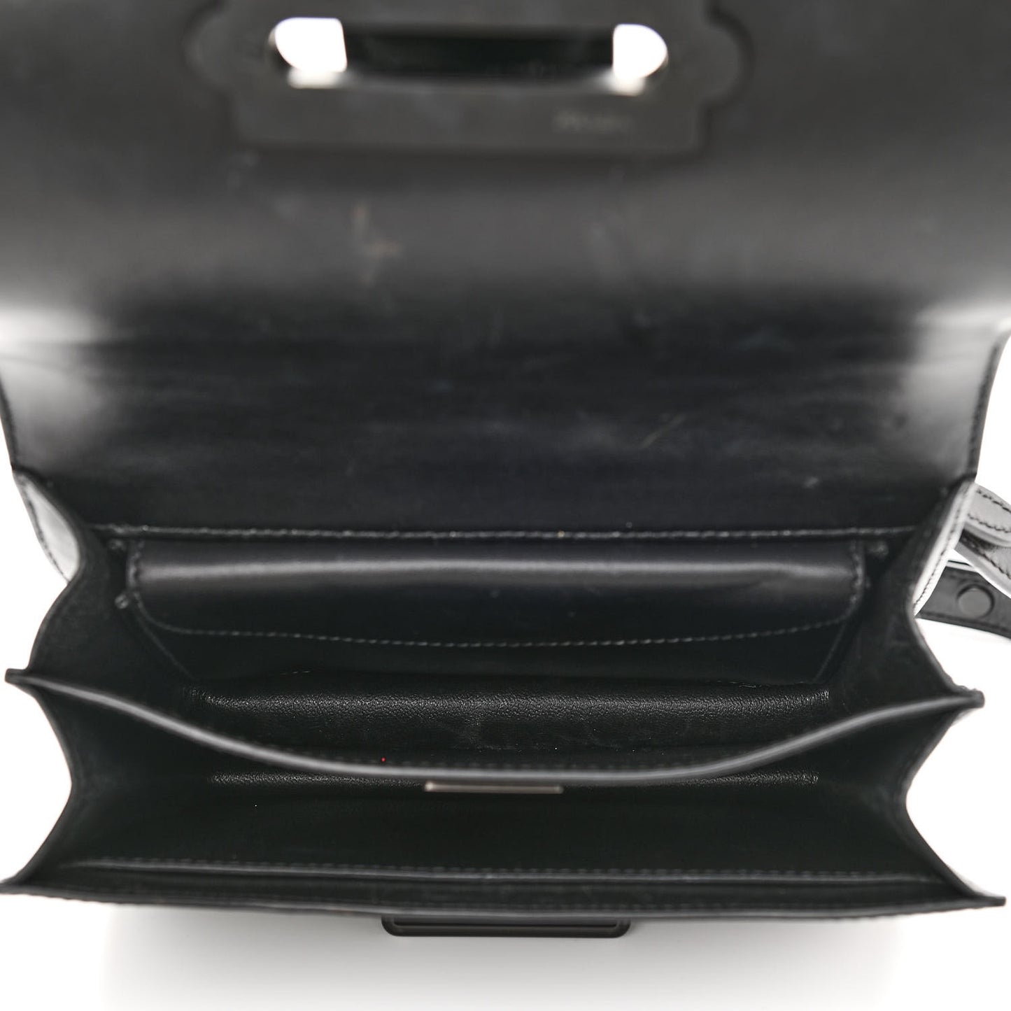 City Calfskin Saffiano Cahier Bag Black