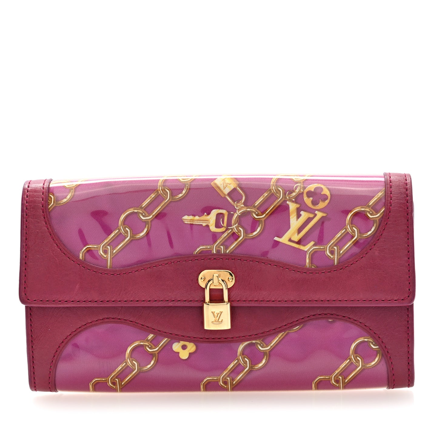 Monogram Charms Cabas Porte-Monnaie Wallet Fuchsia