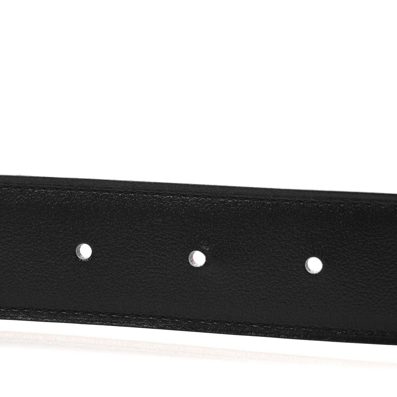 Hermes Box Togo 32mm H Hippique Belt 85 Black Orange 4 of 6