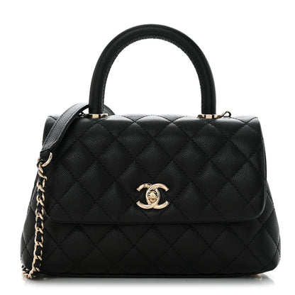 Chanel Caviar Quilted Mini Coco Handle Flap Black 1 of 11