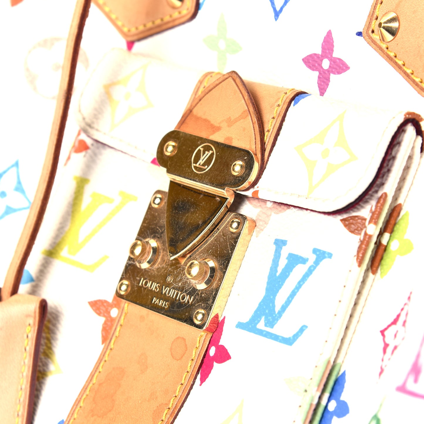 Monogram Multicolor Speedy 30 White