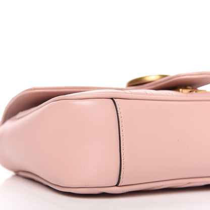 Gucci Calfskin Matelasse Mini GG Marmont Shoulder Bag Perfect Pink 6 of 10