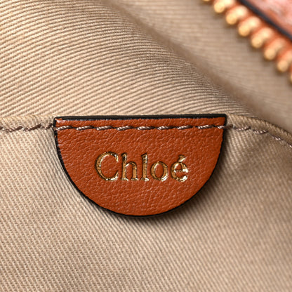 Chloe Calfskin Medium Marcie Lock Satchel Tan 6 of 21