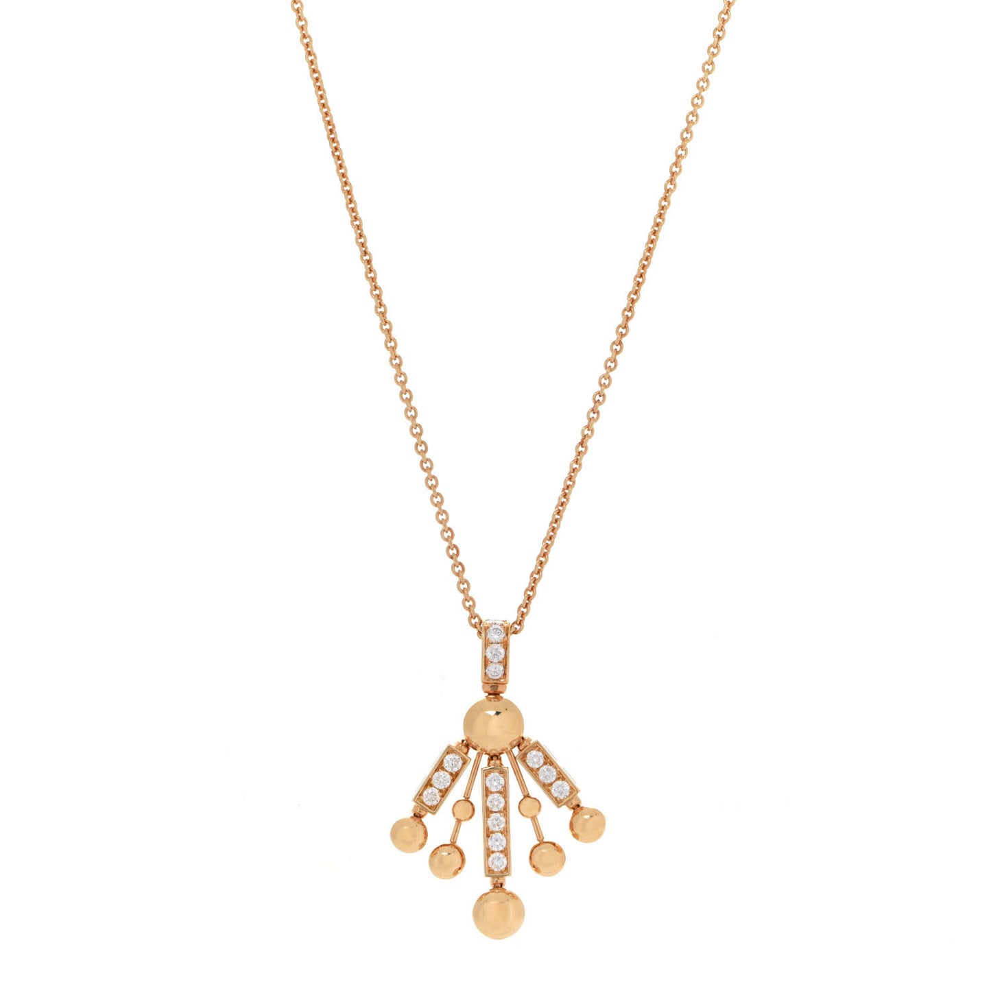 18K Yellow Gold Diamond Astrale Fireworks Necklace