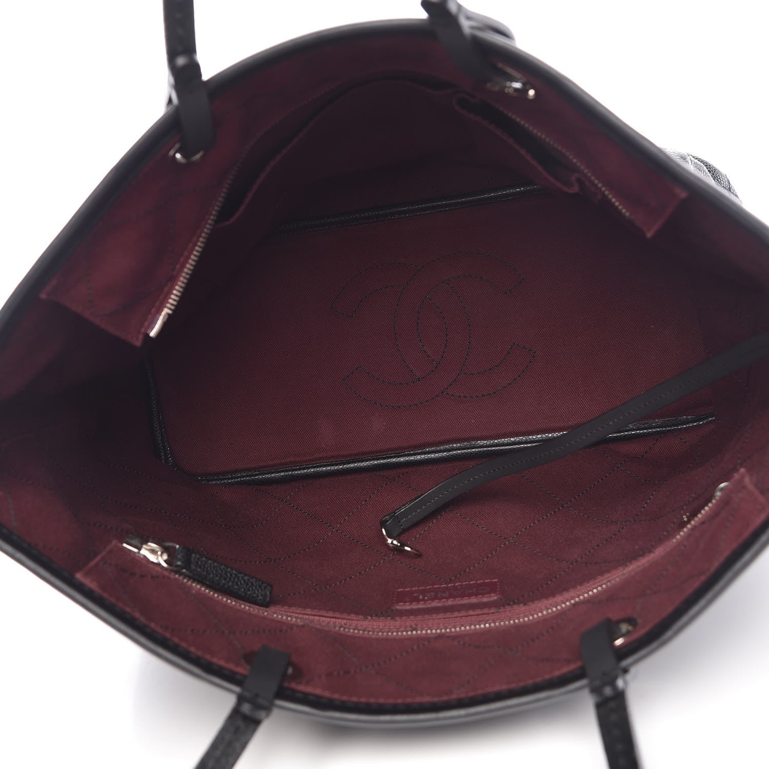 Chanel Grained Calfskin Shopping Fever Tote Black 5 of 8