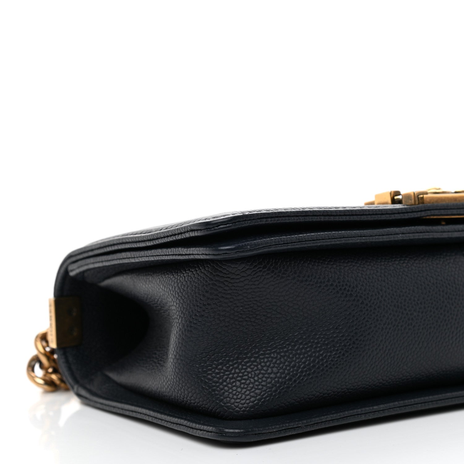 Chanel Caviar Quilted Medium Boy Flap Navy 9 of 10