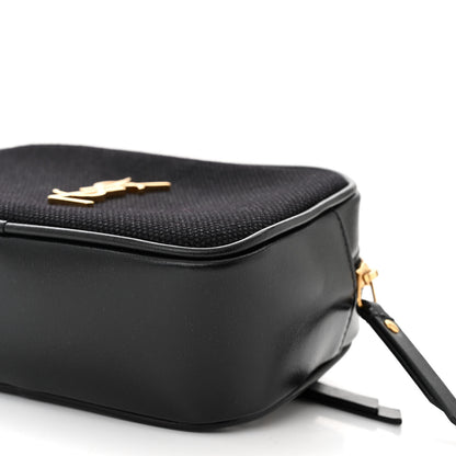 Saint Laurent Calfskin Canvas Monogram Lou Belt Bag Black 10 of 10