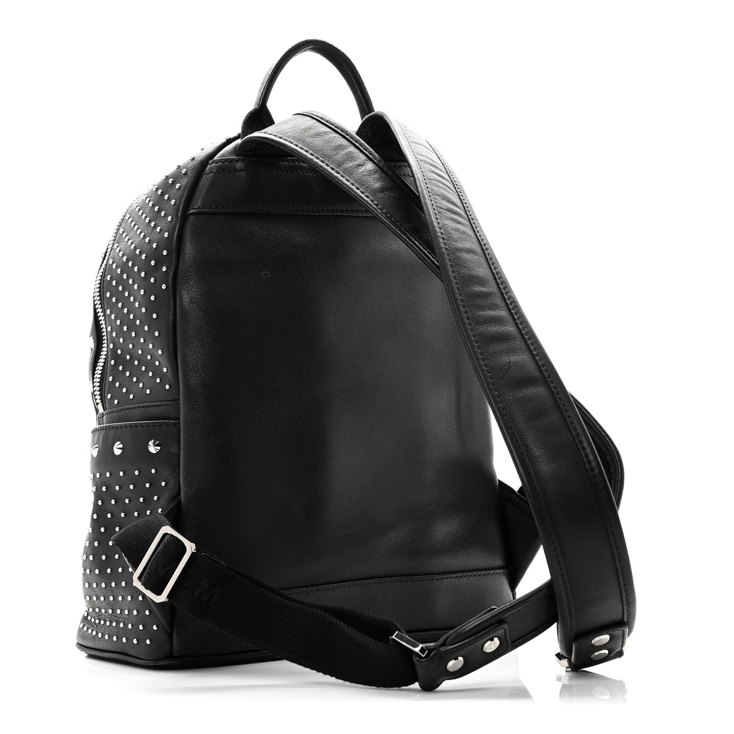 Calfskin Studded Small Stark Backpack Black