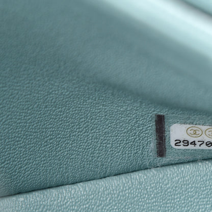 Chanel Caviar Quilted Small Double Flap Light Blue 6 of 10