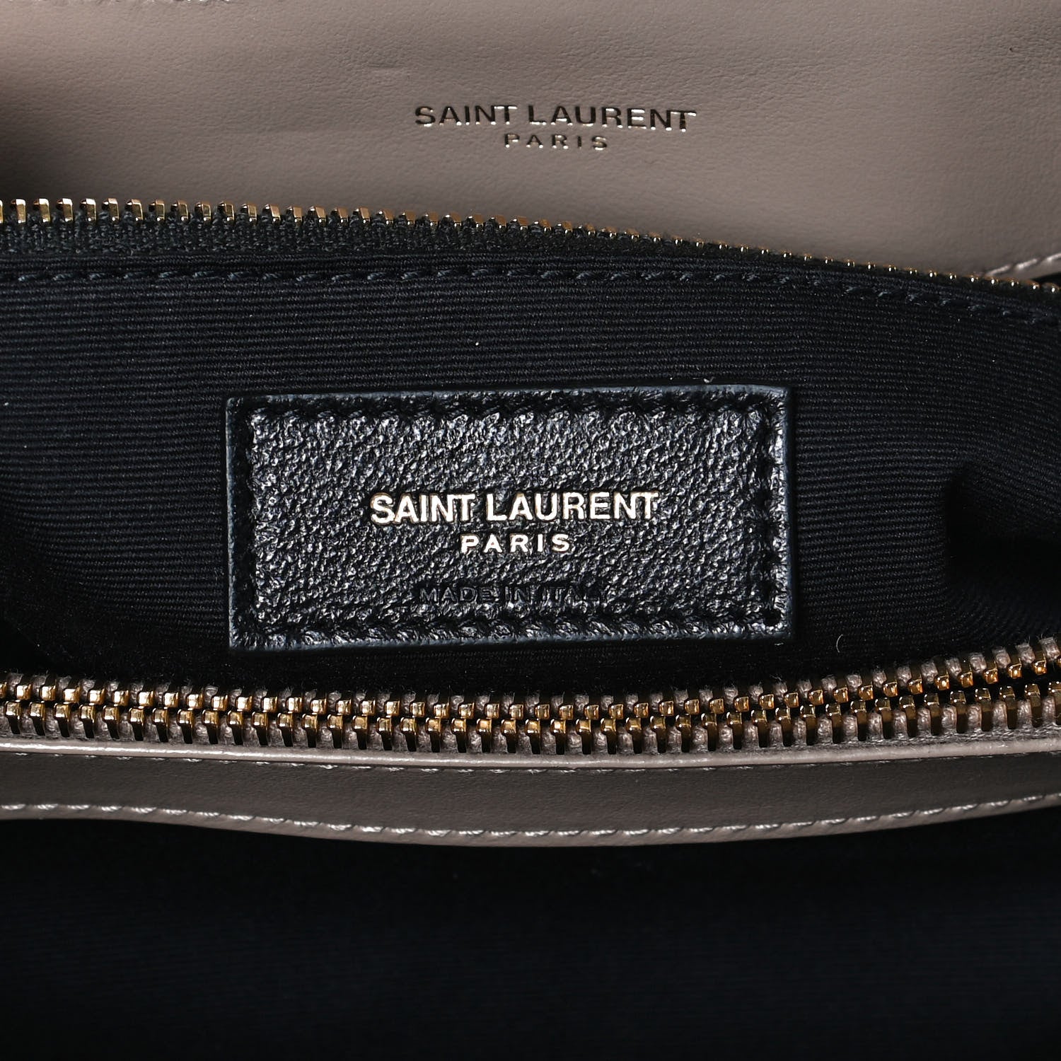 Saint Laurent Calfskin Y Quilted Monogram Medium Loulou Chain Satchel Taupe 6 of 11